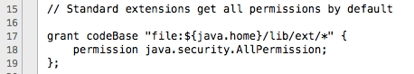 we can put our JARs in the <install>jvm/lib/ext folder