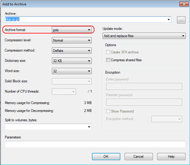 gzip-ing with 7zip